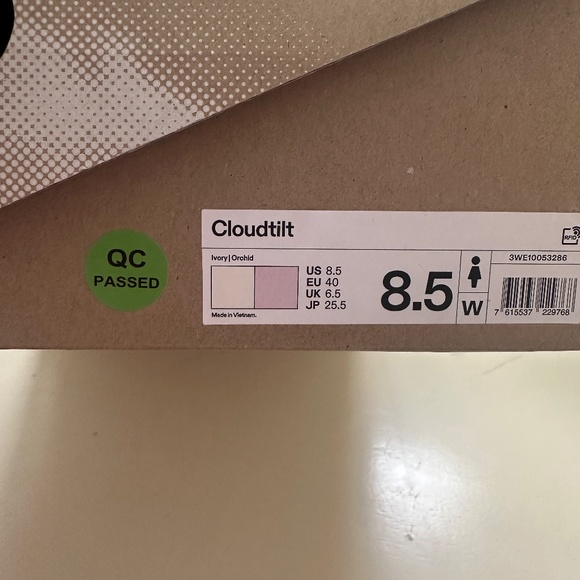 NIB On Cloudtilt Ivory / Orchid - Women's 8.5 - Picture 10 of 10